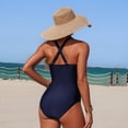 thumbnail image 6 of Gymvis Womens Bathing Suit,Womens Bikini Bathing Suit,Padded Athletic One Piece,Blue, 6 of 7