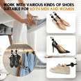 thumbnail image 2 of FIXPARTS Wooden Shoe Stretcher,4-Way Shoe Expander Widener,Shoe Tree Wide feet for Women & Men,Pair, 2 of 7