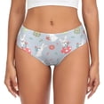 thumbnail image 1 of Balery Bunny cartoon with easter Ropa Interior de Algodón para Mujer con Dibujo – Braguitas Cómodas y Elásticas, Estilo Clásico-Small, 1 of 6