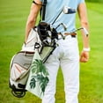 thumbnail image 3 of ONETECH Leaves Plants Minimalist Painting Golf Towel Super Absorbent Microfiber 1PC, 3 of 7