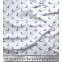 Soimoi Rayon Fabric Peacock Shirting Printed Craft Fabric by The Yard 42 Inch Wide