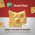 thumbnail image 4 of (3 pack) RITZ Toasted Chips Sour Cream and Onion Crackers, Party Snacks, 8.1 oz, 4 of 19