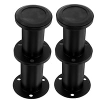 FRCOLOR Adjustable Height Bed Support Legs for Heavy Duty Furniture Made of Steel Black Pieces