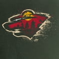 thumbnail image 3 of Women's Green Minnesota Wild Splatter Logo V-Neck T-Shirt, 3 of 4
