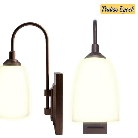 

battery powered wall light bronze finish battery wall light
