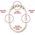 thumbnail image 2 of Wide Shower Curtain Rings Hooks, Stainless Steel Set Of 12, 2 of 7