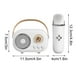 thumbnail image 2 of Máquina de karaoke para niños y adultos, mini micrófono de karaoke portátil con Bluetooth, altavoz para cantar, ideal para smartphones, cumpleaños, fiestas familiares y en casa (blanco), 2 of 7