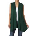 thumbnail image 1 of TheMogan Gilets Longs pour Femmes Sans Manches Légers Cardigan Ouvert, 1 of 7