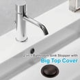 thumbnail image 3 of Bathroom Sink Drain Stopper with Hair Catcher ,Oil Rubbed Bronze Universal 2-in-1 Pop up Brass Sink Stopper Plug Strainer ,Fits 1-1/8" to 1-1/2" Drain Holes ,2 pack, 3 of 6