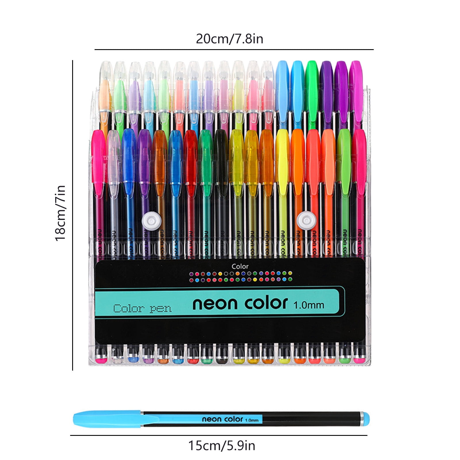 Gradient Color Highlighter Pen Non Bleeding Highlighter Eye Protection Marker Pen For Student Stationery