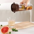 thumbnail image 3 of Portable Iced Cold Brew Pot with Filter Coffee Maker Ice Juice Tea Milk Lemonade Brown, 3 of 8