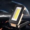 thumbnail image 5 of Luz de trabajo LED y COB recargable giratoria con tipo C, luz de inspección compacta y magnética portátil con gancho, luz de obra ajustable de 180° [Clase de eficiencia energética B] brillar Electrónica, 5 of 5