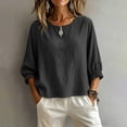 thumbnail image 5 of Sexlip Women's Top Comfortable Wear Everyday Versatile Wear Easy Care Fabric Fashion Forward Modern Style Classic Design Black XXL, 5 of 7