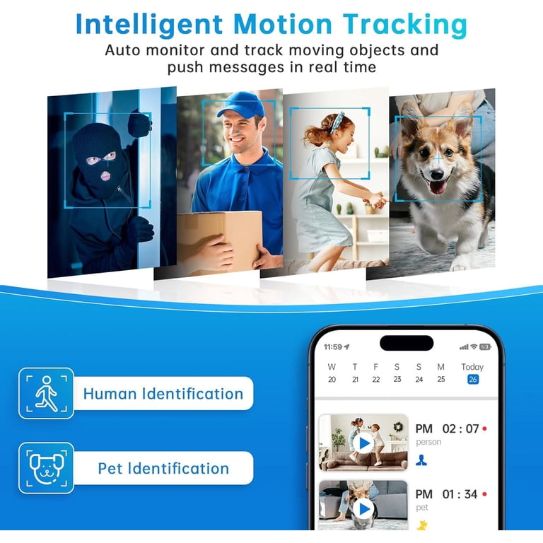 GBIUT 2K 360° Pan/Tilt Wi-Fi Indoor Camera photo 3