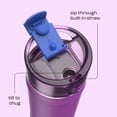thumbnail image 4 of Bubba Water Bottle, 24 Oz, Stainless Steel, Vacuum Insulated Leakproof, DualSip 2-Way Lid, Moodbooster, 4 of 10
