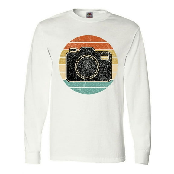 Inktastic Photographer Retro Sunset Camera Long Sleeve T-Shirt