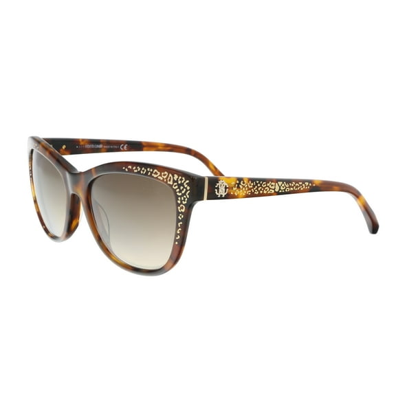 Roberto Cavalli RC991S 52G TSZE Dark Havana Square Sunglasses for Womens