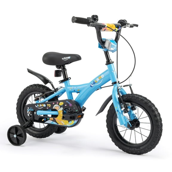 Ktaxon Kids Bike for Ages 2-5 Years Old, 12 Inches Kid's Bikes with Training Wheels, Children Bicycle for Boys Girls, Easy to Assemble, Learning to Ride, Blue