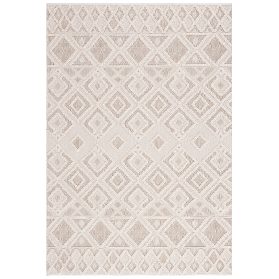 SAFAVIEH Global Saffron Diamond Area Rug, Beige/Ivory, 8' x 10'