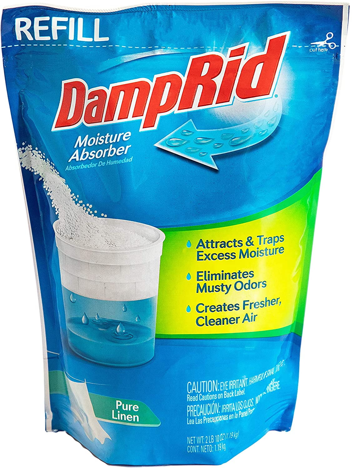 DampRid Pure Linen Moisture Absorber 42 oz. Refill Bag Attracts