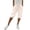 Beige_005, variant on Women's Cotton Linen Shorts Casual Drawstring Stretch Wasit Knee Length Bermuda Shorts Summer 2026 Trendy Loose Fit Beach Vacation Shorts Army Green 2XL