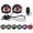 B, variant on Demon Eye LED Headlight Kit, Remote Control Animated Eye Projector with Multiple Color Modes, Universal Retrofit Decorative Light for Cars & Motorcycles