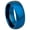Blue, variant on Dome Gunmetal Tungsten Mens Wedding Band, Comfort Fit, Dark Gray - TN615Ns11