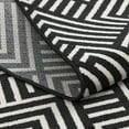 thumbnail image 4 of Loomaknoti Terrace Tropic Trenten 5' x 7' Geometric Indoor/Outdoor Area Rug , Black/White, 4 of 9