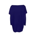 thumbnail image 4 of Lindreshi Long Sleeve Shirts for Women Women Fashion Solid Basic Casual Loose Pullover Long Sleeve T-Shirt Tops, 4 of 5