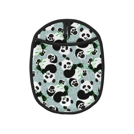 

Sikiie Panda And Eucalyptus Silicone Pot Holders Oven Mitts Heat Resistant Hot Pads Non Slip Pot Holder for Kitchen Baking and Cooking 9.4 x 7.5 Inches