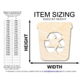 thumbnail image 2 of Unfinished Recycle Bin Shape 18" / 3/4", 2 of 3