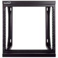 thumbnail image 1 of NavePoint 9U Wall Mount IT Open Frame 19 Inch Rack with Swing Out Hinged Gate Black, 1 of 10