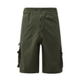 thumbnail image 6 of GHSOHS Cargo Shorts for Men Summer Zipper Fly Casual Shorts Cropped Pants Lightweight Work Long Shorts Big and Tall Cargo Shorts with Multi Pockets,Army Green 3XL, 6 of 7