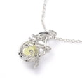 thumbnail image 2 of Luminous Alloy Locket Pendant Necklaces Glow in the Dark Deep Sky Blue 18.42 inch(46.8cm), 2 of 5