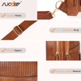 thumbnail image 5 of SUOSDEY Women Crossbody Sling Messenger and Shoulder Bag, Brown, 5 of 8