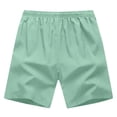 thumbnail image 4 of Hearthz Men Quick Dry Shorts Elastic Waist Lightweight Men Running Athletic Shorts with Pockets Summer Mens Beach Shorts Mint Green XXL, 4 of 5