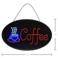 thumbnail image 3 of Alpine LED Neon Coffee Sign Oval 23" x 14", Electric and Bright Flashing LED Sign Outdoor, 3 of 6