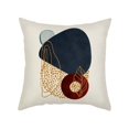 thumbnail image 5 of Fundas de almohada con diseño geométrico, elegante decoración moderna de mediados de siglo, juego de 4, tacto cómodo y cálido, perfectas para sofá, mezcla de lino de 45 x 45 cm, 5 of 5
