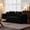 Black, variant on S-HOME No Assembly Required 2-Seater Corduroy Sofa in a Box, Memory Foam Couch Ergonomic Support for Living Room, Bedroom, Office, Beige