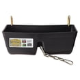 thumbnail image 2 of Little Giant 9 Quart Heavy Duty Feed Trough Bucket Fence Feeder, Black (2 Pack), 2 of 4