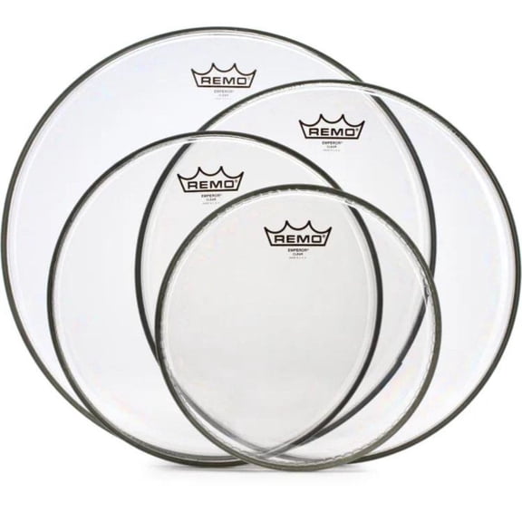 Remo Tom Emperor Drumheads Pack - 10,12,14,16 Clear Be - PP-2450-BE