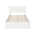 thumbnail image 5 of AFI Oxford 14" Full Wood Platform Bed Frame with Headboard and Footboard, White, 5 of 6