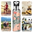 thumbnail image 7 of Yayeee 33oz Insulated Water Bottle Double Wall Stainless Steel with Flip Straw Lid, Stars Flower, 7 of 7