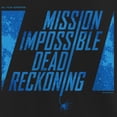 thumbnail image 2 of Girl's Mission: Impossible Dead Reckoning Movie Logo Blue  Graphic Tee Black X Small, 2 of 4