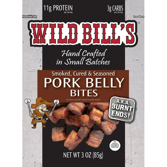 Wild Bill's Pork Belly Bites, 3 Piece, 3 Ounce Bag