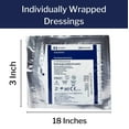 thumbnail image 4 of Covidien Vaseline Gauze Dressing, Petrolatum Impregnated, 3 in x 18 in, 12 Count, 6 Packs, 72 Total, 4 of 7