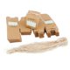 thumbnail image 1 of 50pcs Vintage Cajas de Papel de Estraza Hueco con Cintas Alcenamiento de Caramelos Pasteles para Colcomx Retros cajas de dulces de papel de Kraft, 1 of 8