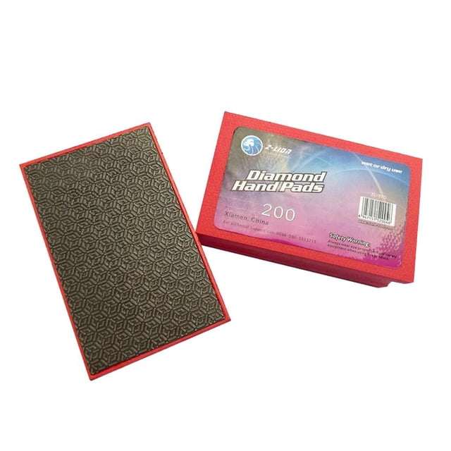 Almohadil de pulido a mano de diamante Sunnimix grano 60 para pulido de piedra de hormigón de granito Almohadilla de mano de pulido de diamante