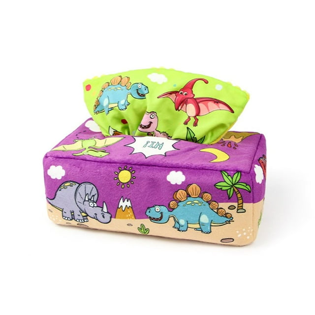 Paper Towel Toys Finger Exercise Soft Safe Montessori Durable Creative Simulated Baby Plush Storage Box