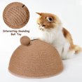 thumbnail image 3 of PUMYPOREITY Cat Scratcher Toy Ball, Natural Sisal Cat Scratching Toy, Cat Catches Toy with Sounding Ball, Interactive Cat Toys for Small Medium Cats, 3 of 7